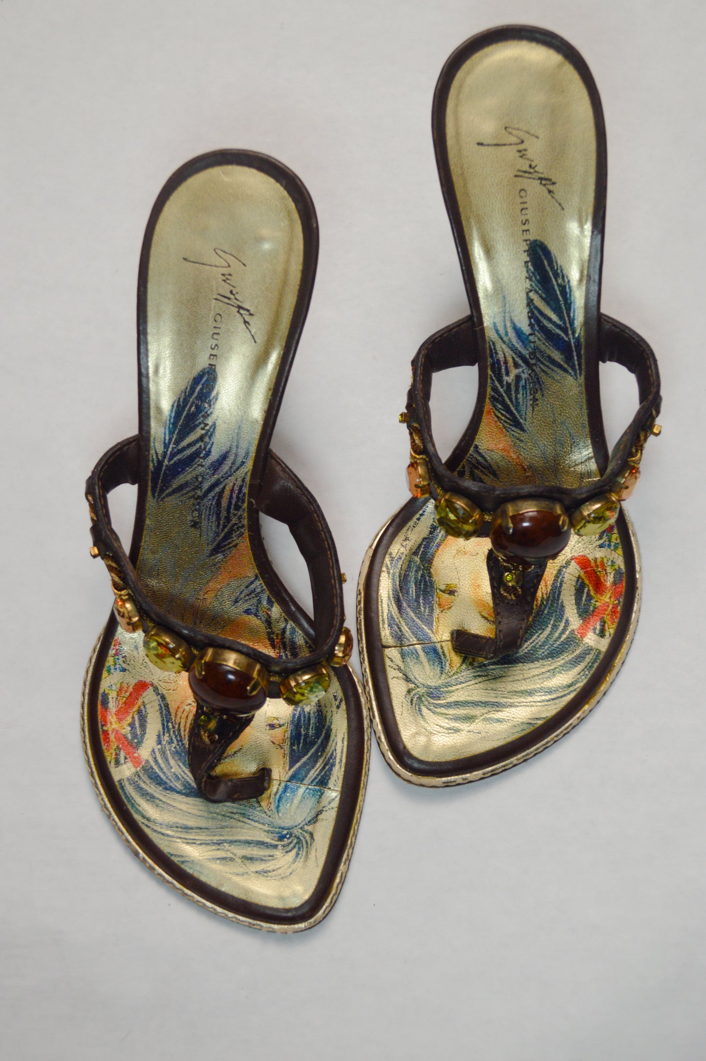 Giuseppe Zanotti Ocean Mermaid Wedge Sandals