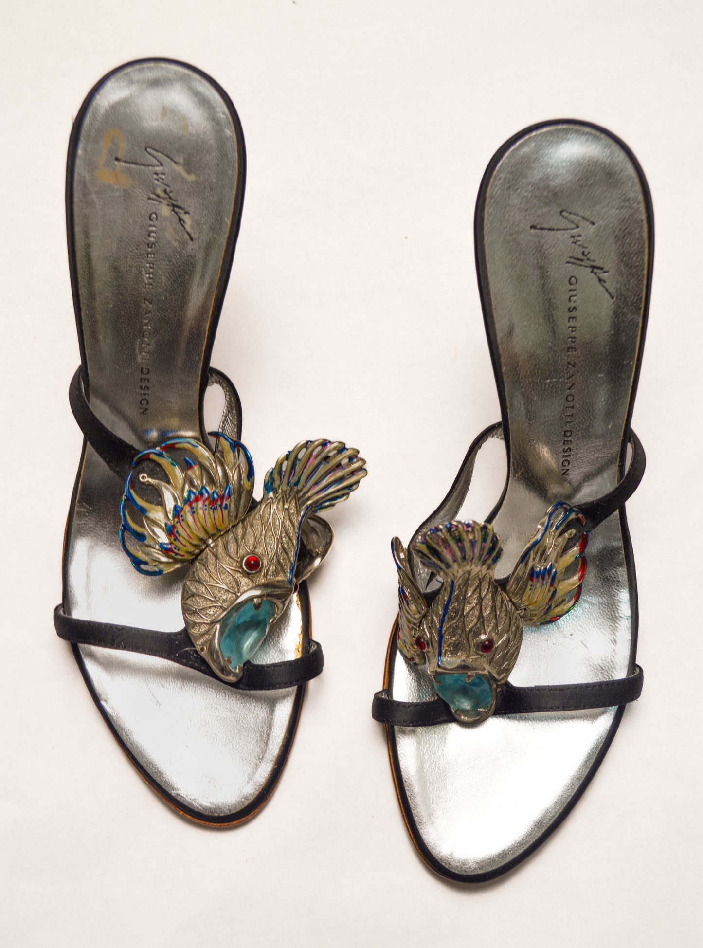Giuseppe Zanotti Italian Iconic Fish Sandal Heels