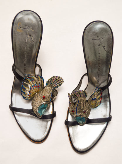 Giuseppe Zanotti Italian Iconic Fish Sandal Heels