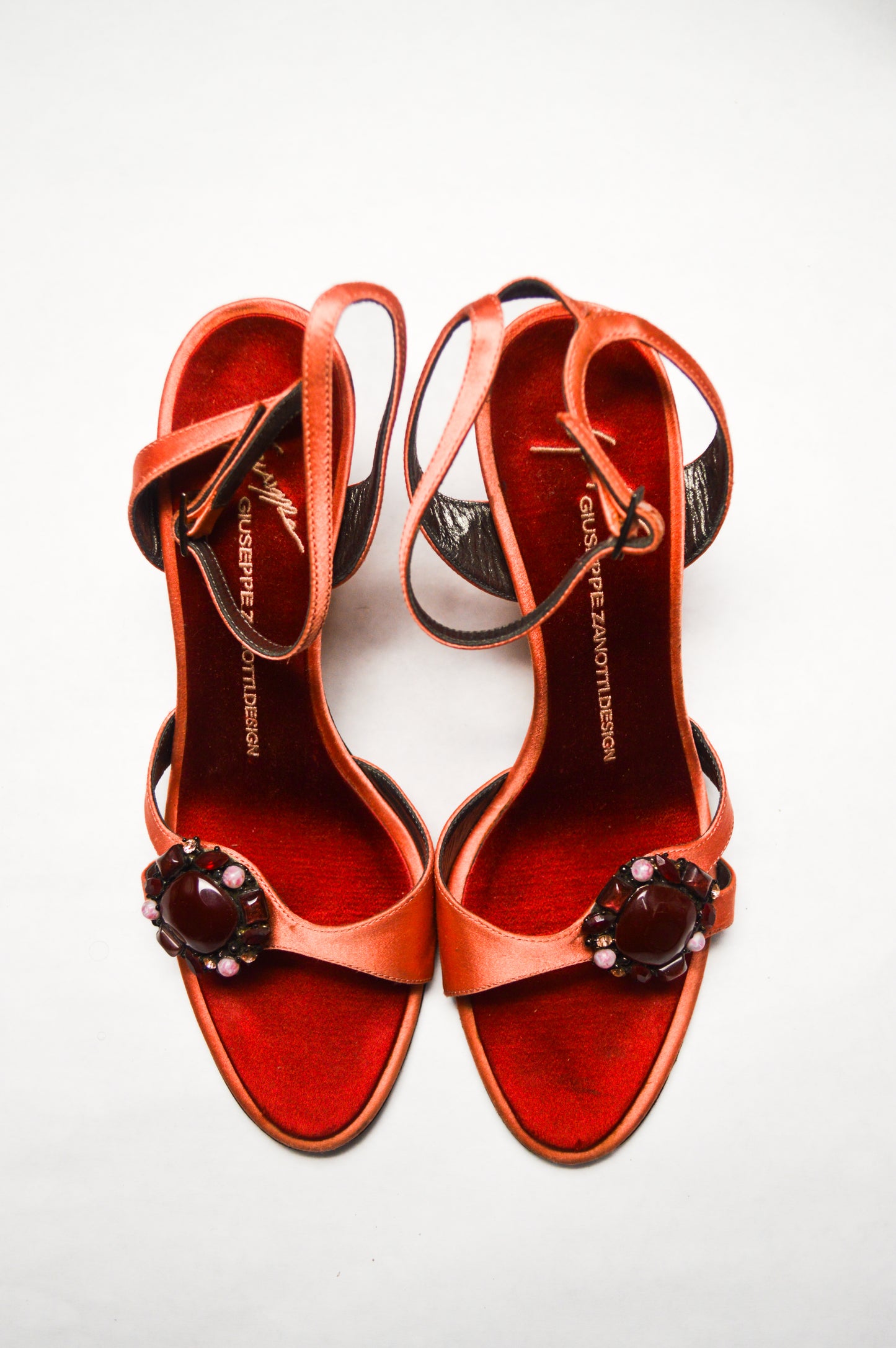 Giuseppe Zanotti Pink Jeweled Sandals