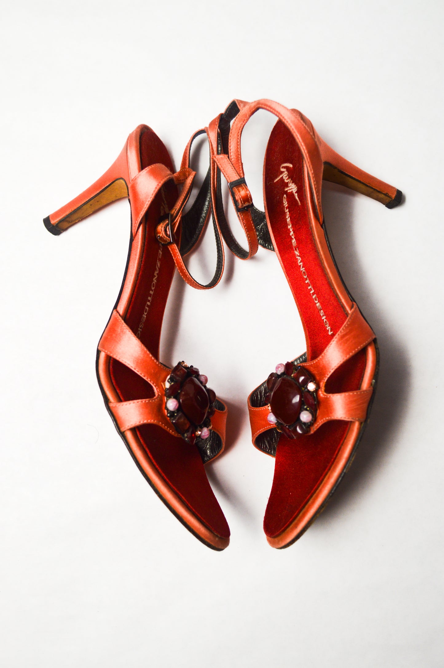 Giuseppe Zanotti Pink Jeweled Sandals