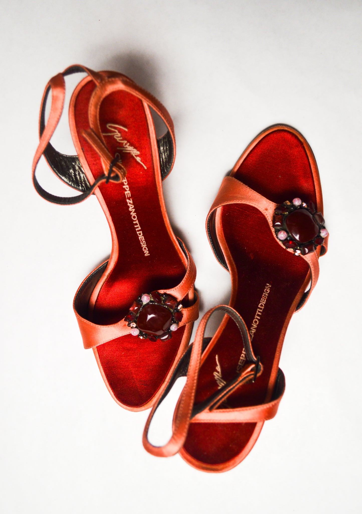 Giuseppe Zanotti Pink Jeweled Sandals