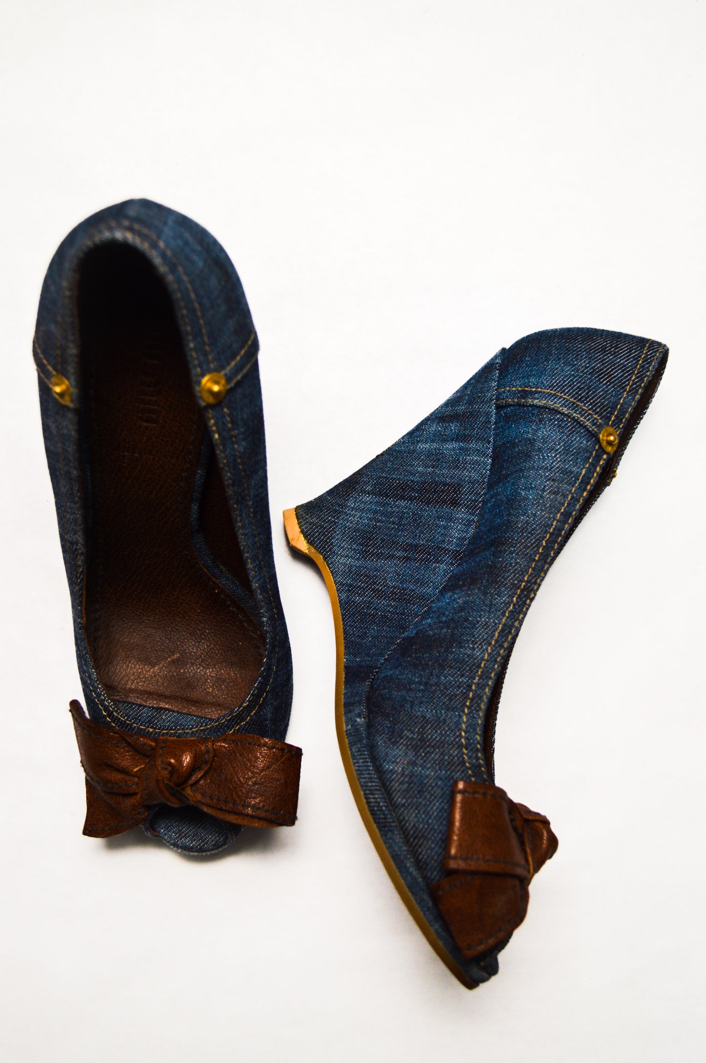 Miu Miu Denim Bow Pump SS’ 02