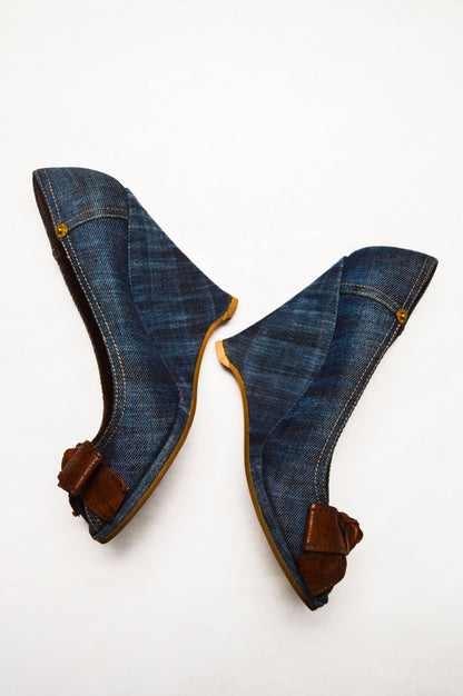 Miu Miu Denim Bow Pump SS’ 02