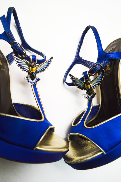 Roberto Cavalli Jeweled Bird Sandal SS’ 05