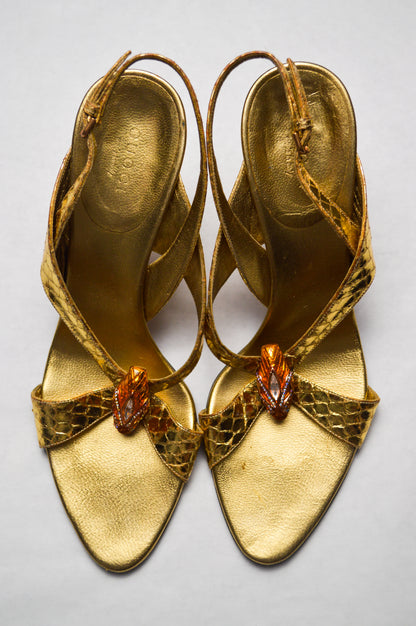 Gold Gucci Serpent by Tom Ford Spring/Summer 2004