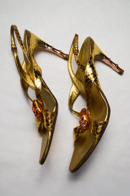 Gold Gucci Serpent by Tom Ford Spring/Summer 2004