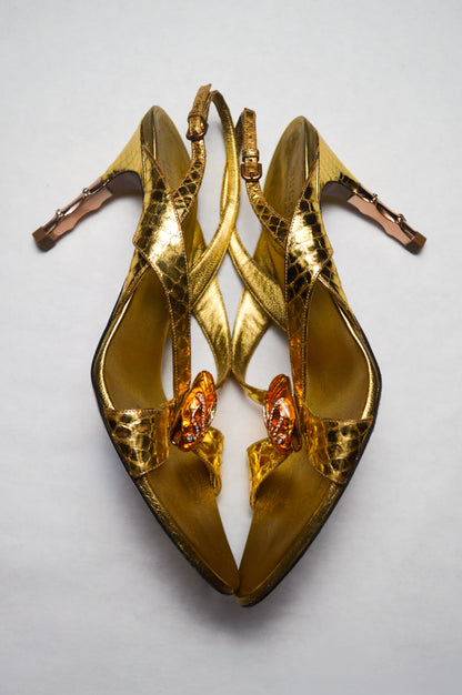 Gold Gucci Serpent by Tom Ford Spring/Summer 2004