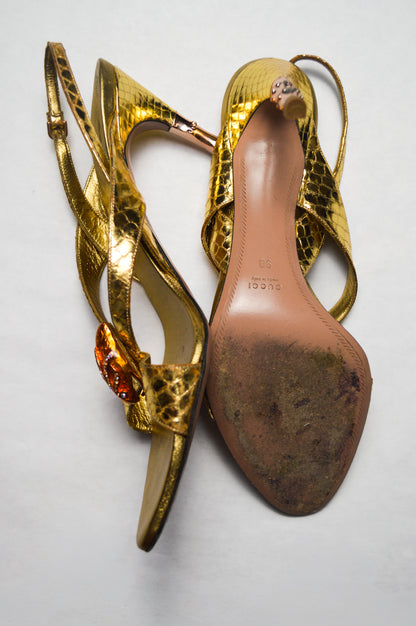 Gold Gucci Serpent by Tom Ford Spring/Summer 2004