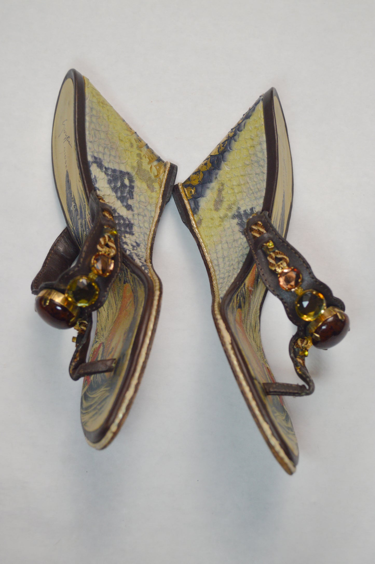 Giuseppe Zanotti Ocean Mermaid Wedge Sandals