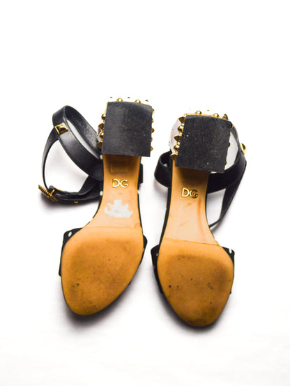 Dolce & Gabbana Heart of Hearts Polka Dot Sandals